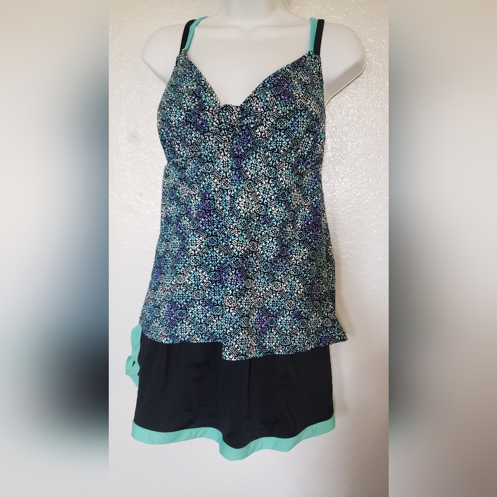 Swimsuit Size 40 B/C/ Size 16 Bottoms 2 Piece Push Up